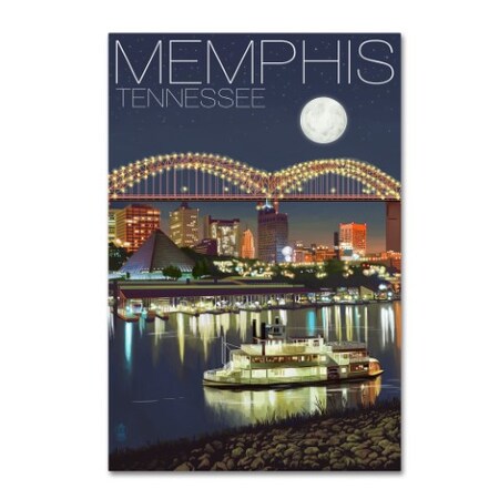 Trademark Fine Art Lantern Press 'Memphis' Canvas Art, 22x32 ALI9293-C2232GG